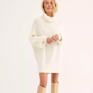 Free People Cocoa Sweater Dress Grey XS